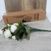 nbxiuv Lifelike Silk Artificial Flowers Bouquet No Maintenance Decorative Artificial Flowers for Home