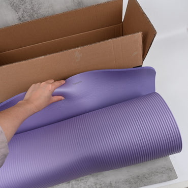 Vornastus Purple PVC Yoga Mat Non‑Slip, Durable Fitness Mat with Excellent Grip & Cushioning