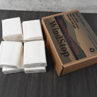 WindStop Disposable Paper Napkins White Bulk Pack Square Shape Easy Dispense