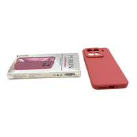 PUREIN Cell phone cases Red TPU Full Coverage Minimalist Solid Color Protective Case For Xiaomi 15 Cell Phone Cases