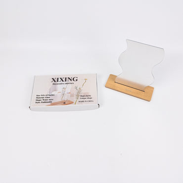 XIXING Decorative Mirrors Irregular Shaped Acrylic Vanity Mirror for Wedding Tabletop Photo Prop Deco