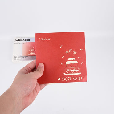 AdiuAdui Printed Birthday Greeting Cards with Envelopes for All Ages