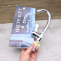 LZWACDD Modern Single Cold Water Kitchen Sink Faucets Stainless Steel  Bathroom Laundry Utility Room Basin Tap