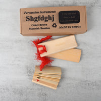 Shgfdghj Percussion Instruments Bamboo Clapper Traditional Chinese Crisp
