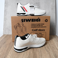 SIWEIQI Men's Breathable Golf Shoes Lightweight Athletic Sneakers with Slip-Resistant Sole