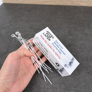 NOTES FOR LATER Premium Candle Wicks for Candle Making High-Quality DIY Candle Wick Set for Clean, Even Burning