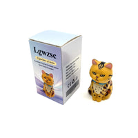 Lgwzsc Figurines of resin Cute Cat Shaped 4×4×7Cm Resin Material Desktop Home Table Decoration Ornament Resin Figurines