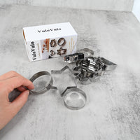 VuloVulo Stainless Steel Cookery Moulds Durable Baking & Cooking Molds for Kitchen, Easy Clean Lightweight