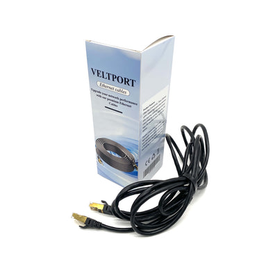 VELTPORT Ethernet cables High Speed Stable Gaming Streaming File Transfer Durable RJ45 Connectors Flexible Jacket Ethernet Cables