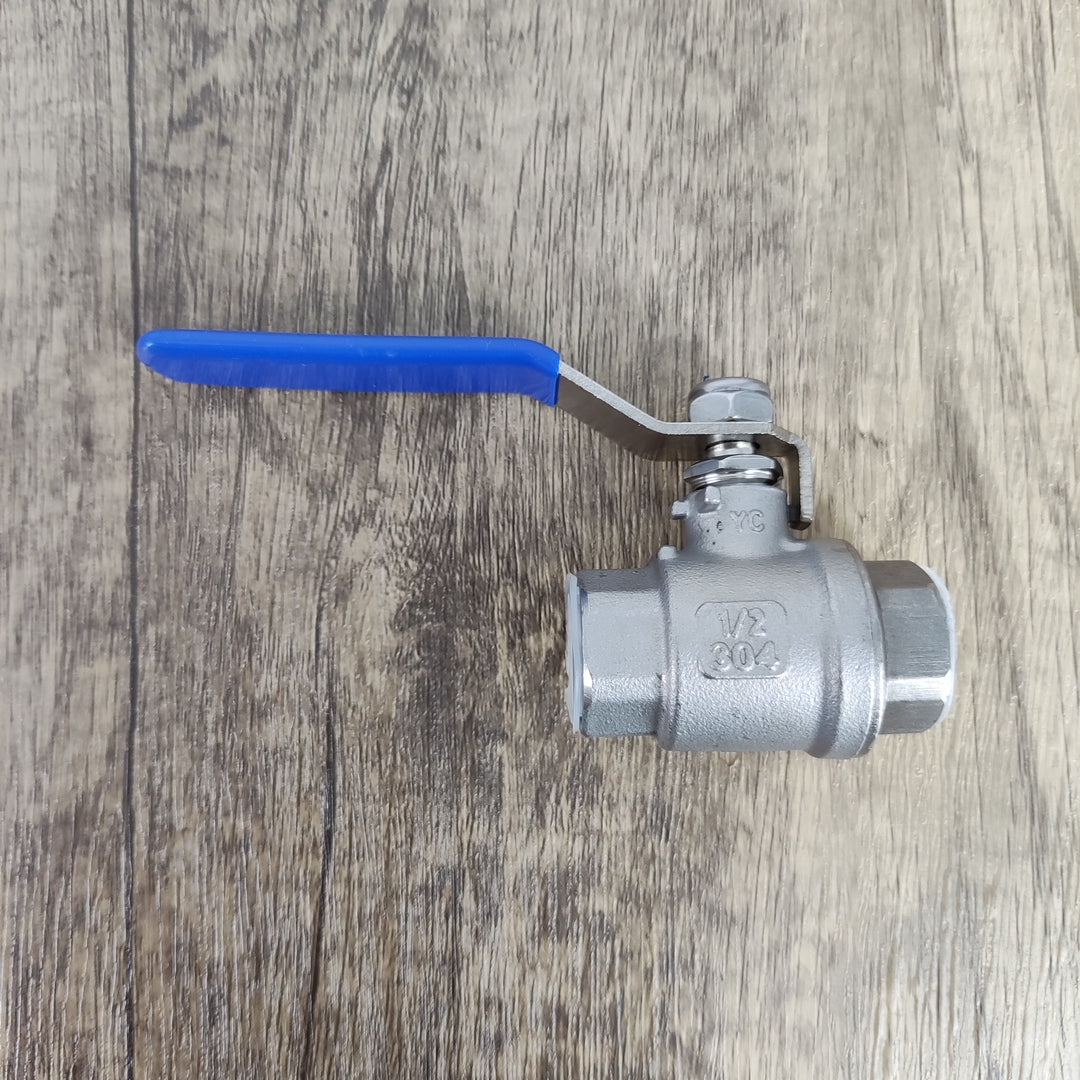 King Plumber High-Quality 304 Stainless Steel Water-pipe valves of metal - DN15, Blue and Silver