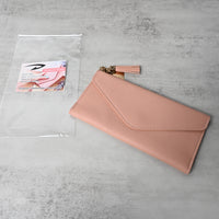 图标 Pink Purse for Women Trendy Lightweight Compact Wallet for Daily Use