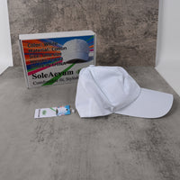 SoleAevum Hats White Baseball Cap Lightweight Breathable Soft Cotton Adjustable One Size Fit for Everyday Wear