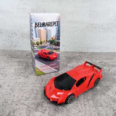 BELCAREPET Pull Back Inertia Toy Car Model Racing Vehicle for Boys Kids Friction Powered Car Toy