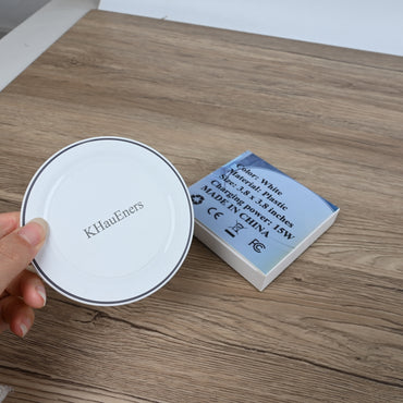 KHauEners Ultra-Thin 15W Fast Wireless Charger  Qi-Certified Wireless Chargers Slim Fast Charging Pad