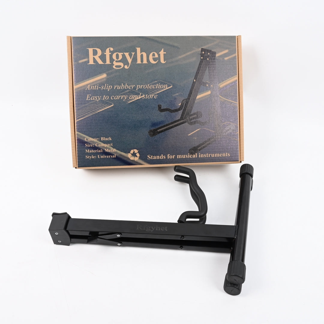 Rfgyhet Stands for Musical Instruments Professional Guitar Stand Universal Adjustable Width Metal Floor Stand for Acoustic Electric Bass Guitar