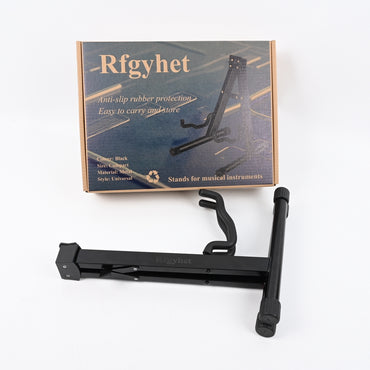 Rfgyhet Stands for Musical Instruments Professional Guitar Stand Universal Adjustable Width Metal Floor Stand for Acoustic Electric Bass Guitar
