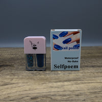 Selfpoem Blue Nail Polish Vibrant Long Lasting Easy Application for Adults