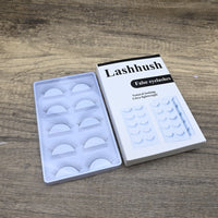 Lashhush Premium Natural False Eyelashes - Handmade Reusable 3D False Eyelashes with Ultra-Thin Band - Lightweight Glamour Fake Lashes for Natural Look