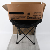 ZoneBlue Black  Folding Chair Portable Outdoor Chair for Camping Picnics Beach Fishing