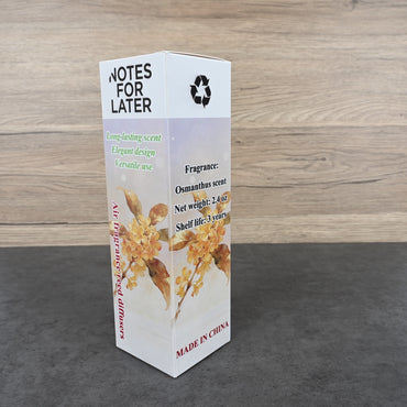 NOTES FOR LATER Gardenia Scented Reed Diffuser Yellow Flameless Home & Car Air Fragrance Diffuser