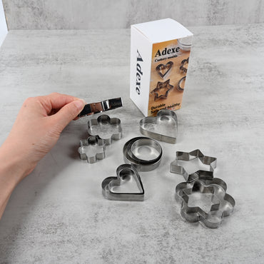 Adexe Cookery Moulds Stainless Steel Durable Lightweight Easy Clean for Baking and Cooking Kitchen Essential