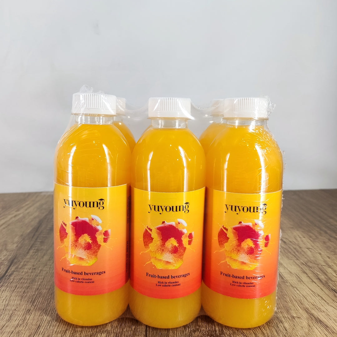 yuyoung Low Sugar Mango Fruit-based beverages - 12.17 fl oz Bottles, Rich in Vitamin C