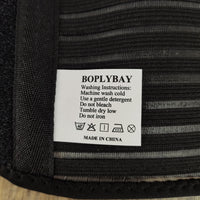 BOPLYBAY Black Athletic Kidney Belt - Premium Lower Back Stabilizer for Intense Workouts