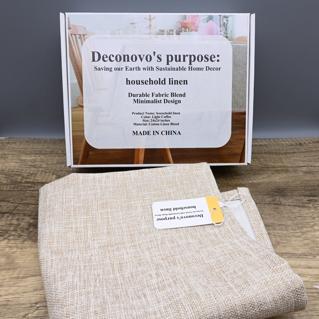 Deconovo's purpose: Saving our Earth with Sustainable Home Decor Premium Household Linen Collection Modern Minimalist Blend Table Covers Elegant Dining Room Essentials