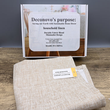 Deconovo's purpose: Saving our Earth with Sustainable Home Decor Premium Household Linen Collection Modern Minimalist Blend Table Covers Elegant Dining Room Essentials
