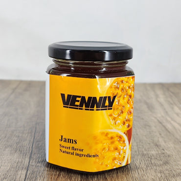 VENNLY Natural Passion Fruit Jam - Tropical and Tangy (11.6 OZ Jar)