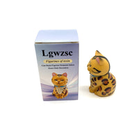 Lgwzsc Figurines of resin Cute Cat Shaped 4×4×7Cm Resin Material Desktop Home Table Decoration Ornament Resin Figurines