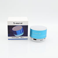 X-nnevat Wireless Speakers - Compact and Stylish Metal Mini Bluetooth Speaker in Blue for On-the-Go Audio Enjoyment