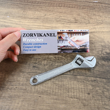 ZORVIKANEL 6-Inch Mini Wrench Compact Adjustable Wrench for Tight Spaces, Durable Tool for DIY & Repairs