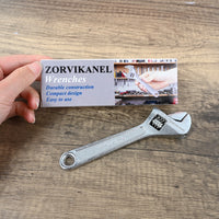ZORVIKANEL 6-Inch Mini Wrench Compact Adjustable Wrench for Tight Spaces, Durable Tool for DIY & Repairs