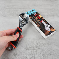KESUO 6 Inch Adjustable Wrench Upgraded Non Slip Handle for DIY Professional Use