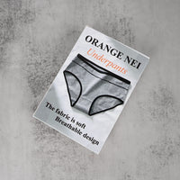 ORANGE NEI Women's Grey Cotton Underwear Soft Breathable Briefs for Everyday Comfort