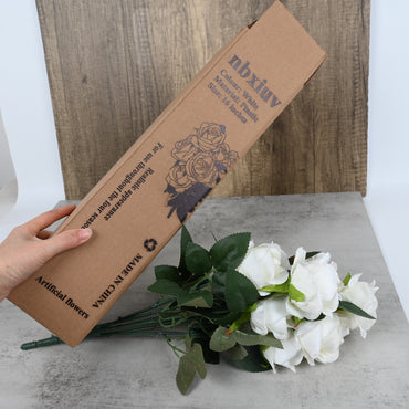 nbxiuv Lifelike Silk Artificial Flowers Bouquet No Maintenance Decorative Artificial Flowers for Home