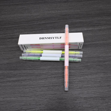 DHNMSYTLF Professional Dual Tip Multicolor Highlighter Pens Study Office Supplies Colorful Markers