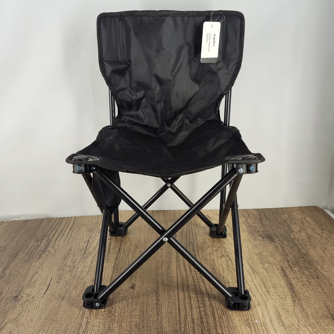 Aspelev Portable Outdoor Folding Chair - Medium Black