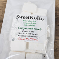 SweetKoKo Compressed Towel Thickened Bath Towel Expands with Water Ultra Absorbent
