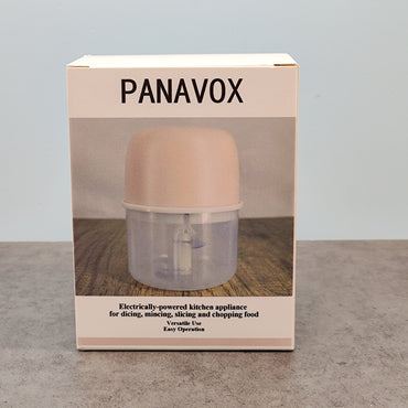 PANAVOX Compact Silver Electric Kitchen Appliance - Dicing, Mincing, Slicing, and Chopping