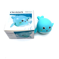 Clevistark Bath toys Blue Aquatic Themed ABS Plastic 10*9*5.5 Centimeter Friendly Smile Bath Toys
