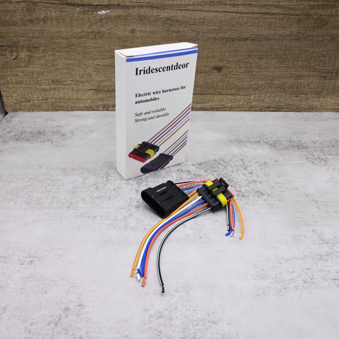 Iridescentdeor Electric Wire Harnesses for Automobiles - Professional Automotive Wiring Harness Kit with Premium Copper Conductors