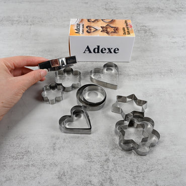 Adexe Cookery Moulds Stainless Steel Durable Lightweight Easy Clean for Baking and Cooking Kitchen Essential