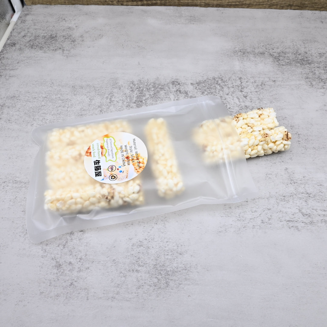 Zuotengwu Organic Cereal Based Snack Food Premium Qingke Barley Rice Bar Natural Whole Grain Energy Bars Healthy Breakfast Nutritious Light Meal