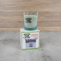 NOTES FOR LATER Natural Soy Wax Perfumed Candle Long-Lasting Burn for Relaxation & Stress Relief