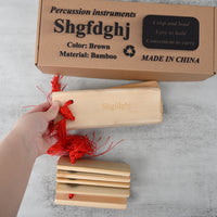 Shgfdghj Percussion Instruments Bamboo Clapper Traditional Chinese Crisp
