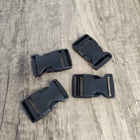 WMWQ Durable Black Plastic Buckles for Straps - Versatile & Lightweight Design