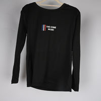SHULOOK Classic Black Long Sleeve Shirt for Men Medium Cotton Comfort Fit Versatile Style
