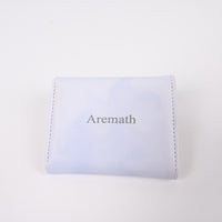 Aremath Blue Leather Wallet Slim Minimalist Wallets with Multiple Card Slots Compact and Portable Design